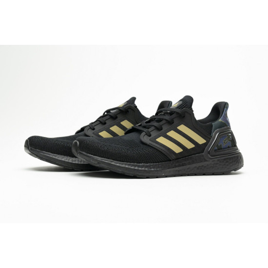 PK God  adidas Ultra BOOST 20 CONSORTIUM Black Metallic Gold Real Boost