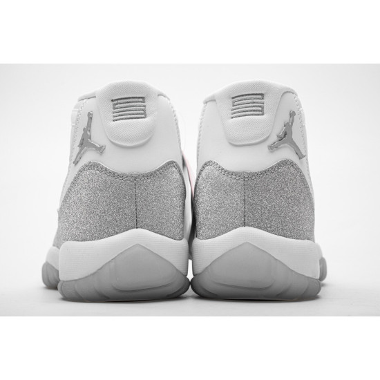 PK God  Air Jordan 11 Retro White Metallic Silver