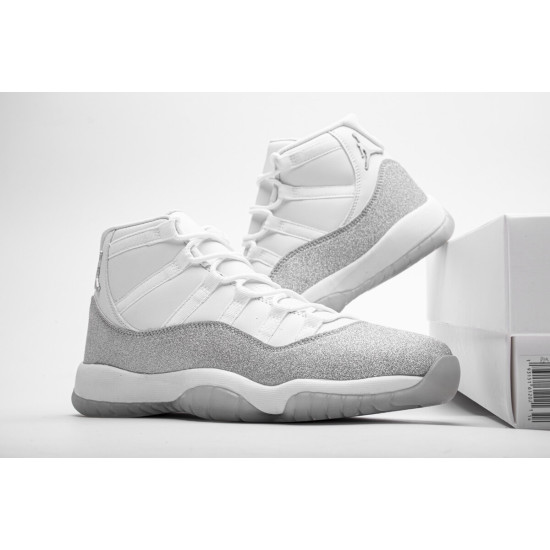 PK God  Air Jordan 11 Retro White Metallic Silver