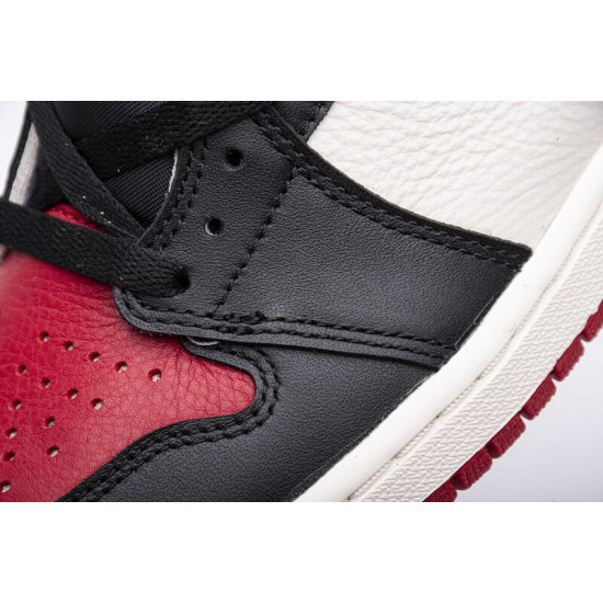 PK God  Air Jordan 1 High  Bred Toe