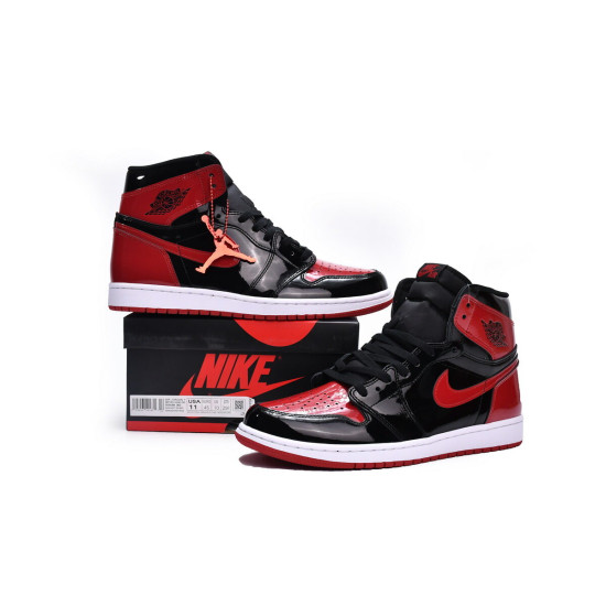 PK God Air Jordan 1 High OG Bred Patent