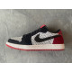 PK God Air Jordan 1 Low Flyknit Black Toe