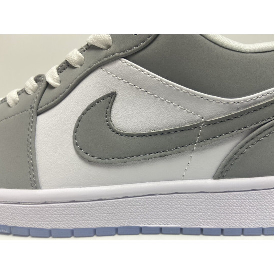 PK God Air Jordan 1 Low Wolf Grey