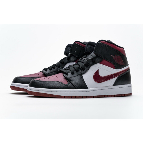 PK God  Air Jordan 1 Mid Bred Toe