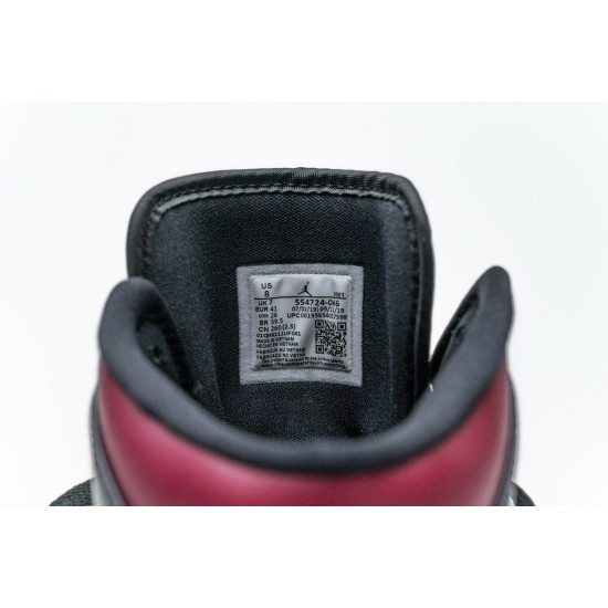 PK God  Air Jordan 1 Mid Bred Toe