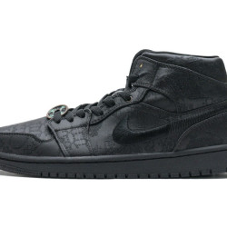 Yeezysale  Air Jordan 1 Mid Edison Chen Fearless Black