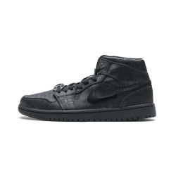 Yeezysale  Air Jordan 1 Mid Edison Chen Fearless Black