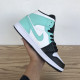 PK God  Air Jordan 1 Mid Island Green