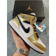 PK God  Air Jordan 1 Mid SE Metallic Gold