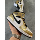 PK God  Air Jordan 1 Mid SE Metallic Gold