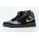 PK God  Air Jordan 1 Retro High Black Metallic Gold