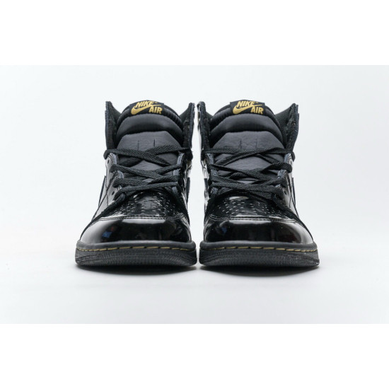 PK God  Air Jordan 1 Retro High Black Metallic Gold