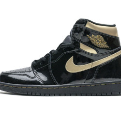 Yeezysale  Air Jordan 1 Retro High Black Metallic Gold