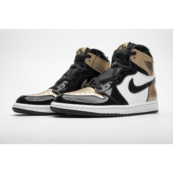 PK God  Air Jordan 1 Retro High NRG Patent Gold Toe