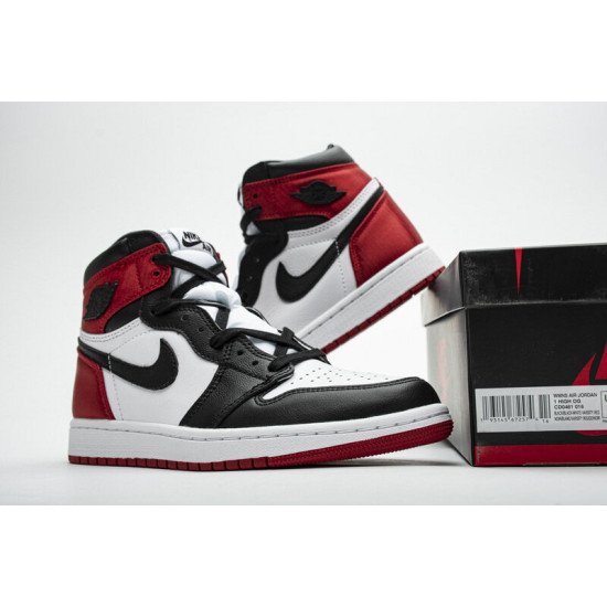 PK God  Air Jordan 1 Retro High OG Satin Black Toe