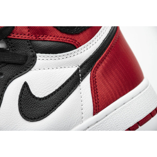 PK God  Air Jordan 1 Retro High OG Satin Black Toe