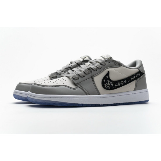 PK God Air Jordan 1 Retro Low Dr Wolf Grey