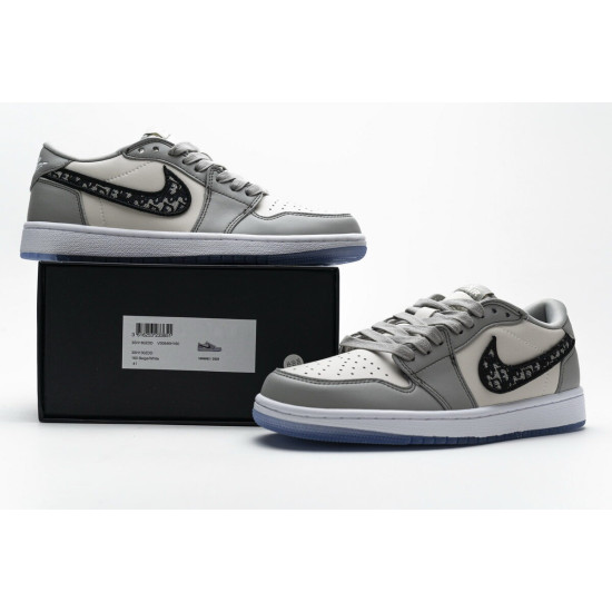 PK God Air Jordan 1 Retro Low Dr Wolf Grey