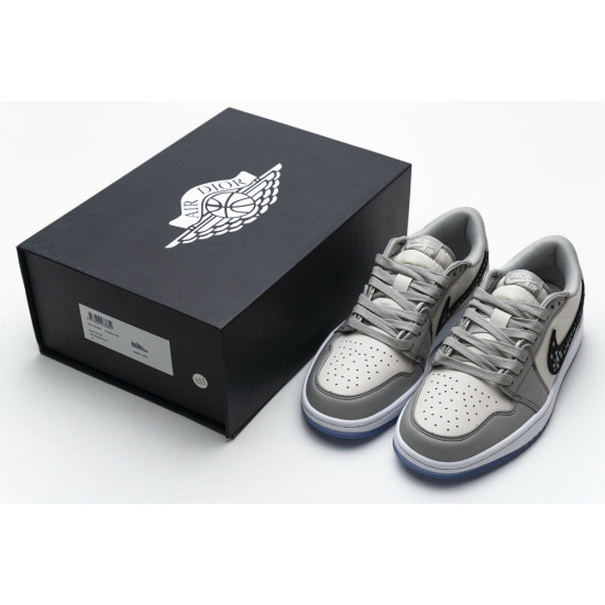 PK God Air Jordan 1 Retro Low Dr Wolf Grey