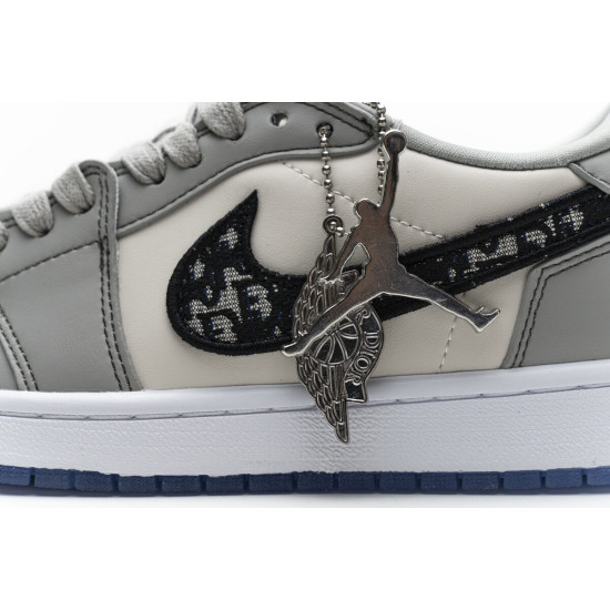 PK God Air Jordan 1 Retro Low Dr Wolf Grey