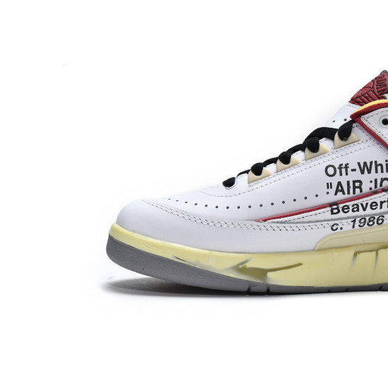 PK God Air Jordan 2 Retro Low SP Off-White White Red