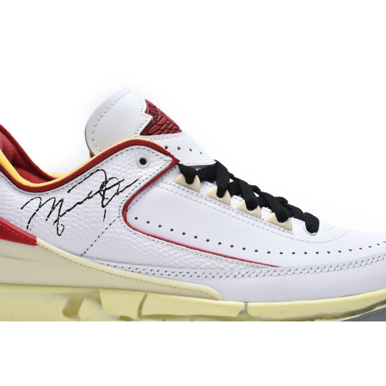 PK God Air Jordan 2 Retro Low SP Off-White White Red