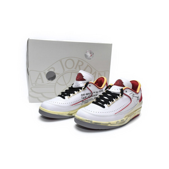 PK God Air Jordan 2 Retro Low SP Off-White White Red