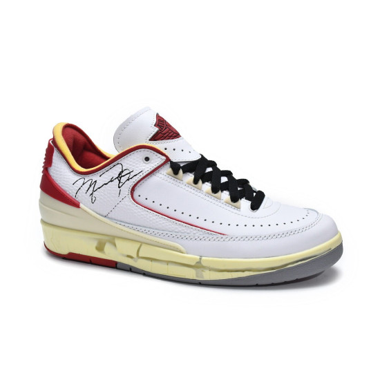 PK God Air Jordan 2 Retro Low SP Off-White White Red