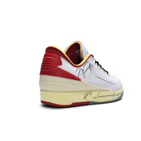 PK God Air Jordan 2 Retro Low SP Off-White White Red