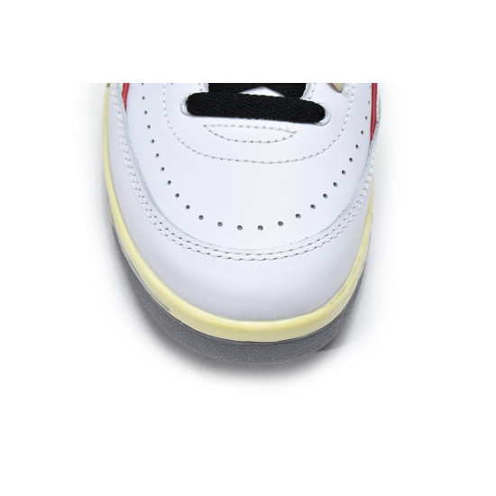 PK God Air Jordan 2 Retro Low SP Off-White White Red