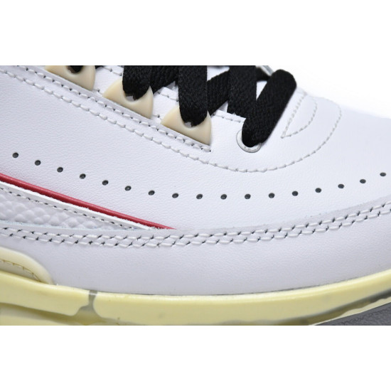 PK God Air Jordan 2 Retro Low SP Off-White White Red