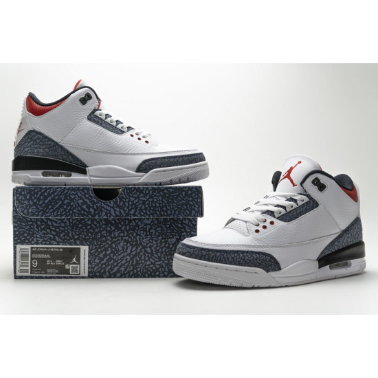 PK God Air Jordan 3 Retro SE Fire Red Denim