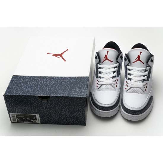 PK God Air Jordan 3 Retro SE Fire Red Denim