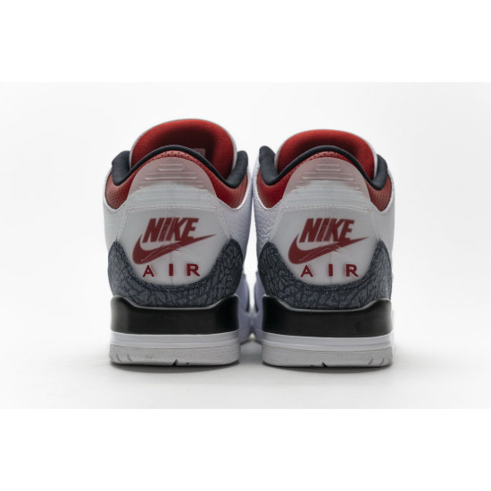 PK God Air Jordan 3 Retro SE Fire Red Denim