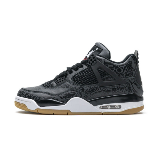 PK God  Air Jordan 4 Retro Black Laser