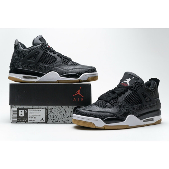 PK God  Air Jordan 4 Retro Black Laser