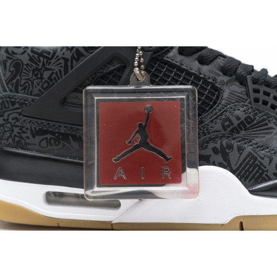 PK God  Air Jordan 4 Retro Black Laser