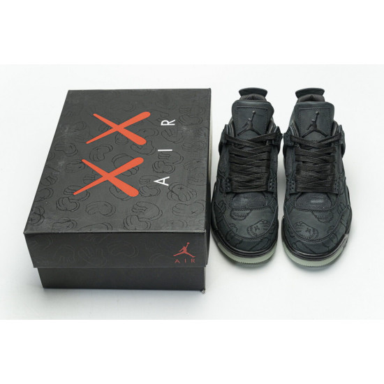 PK God Air Jordan 4 Retro Kaws Black