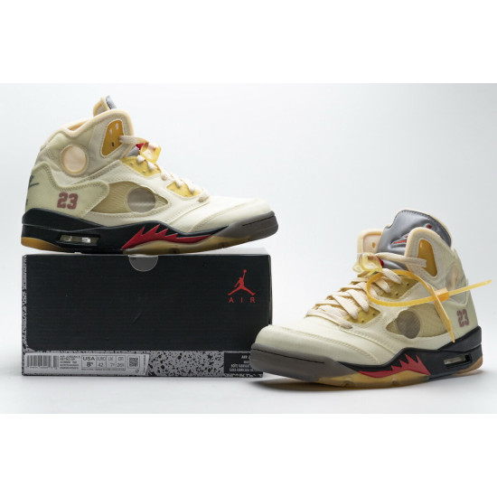 PK God Air Jordan 5 Retro OFF-White Sail