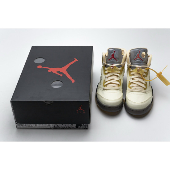 PK God Air Jordan 5 Retro OFF-White Sail