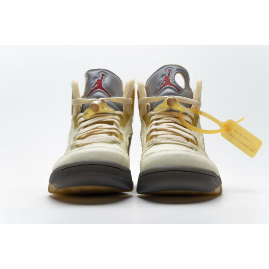 PK God Air Jordan 5 Retro OFF-White Sail