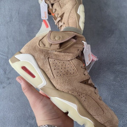 Yeezysale Air Jordan 6 Retro Travis Scott British Khaki