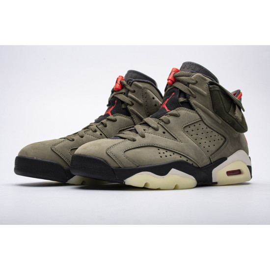 PK God Air Jordan 6 Retro Travis Scott Medium Olive