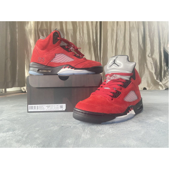 PK God Jordan 5 Retro Raging Bull Red 2021