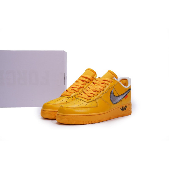 PK God Nike Air Force 1 Low OFF-WHITE University Gold Metallic Silver