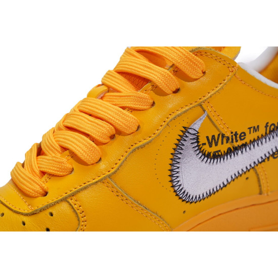 PK God Nike Air Force 1 Low OFF-WHITE University Gold Metallic Silver