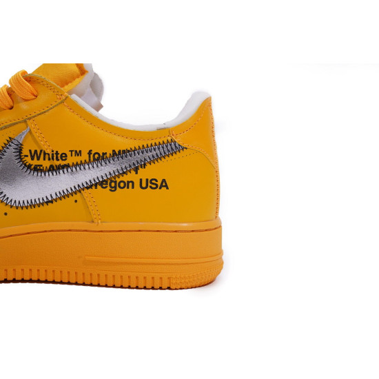 PK God Nike Air Force 1 Low OFF-WHITE University Gold Metallic Silver