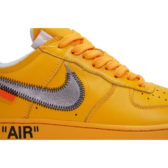 PK God Nike Air Force 1 Low OFF-WHITE University Gold Metallic Silver