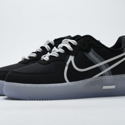 Yeezysale Nike Air Force 1 React Black White Rush Ice