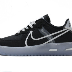 Yeezysale Nike Air Force 1 React Black White Rush Ice